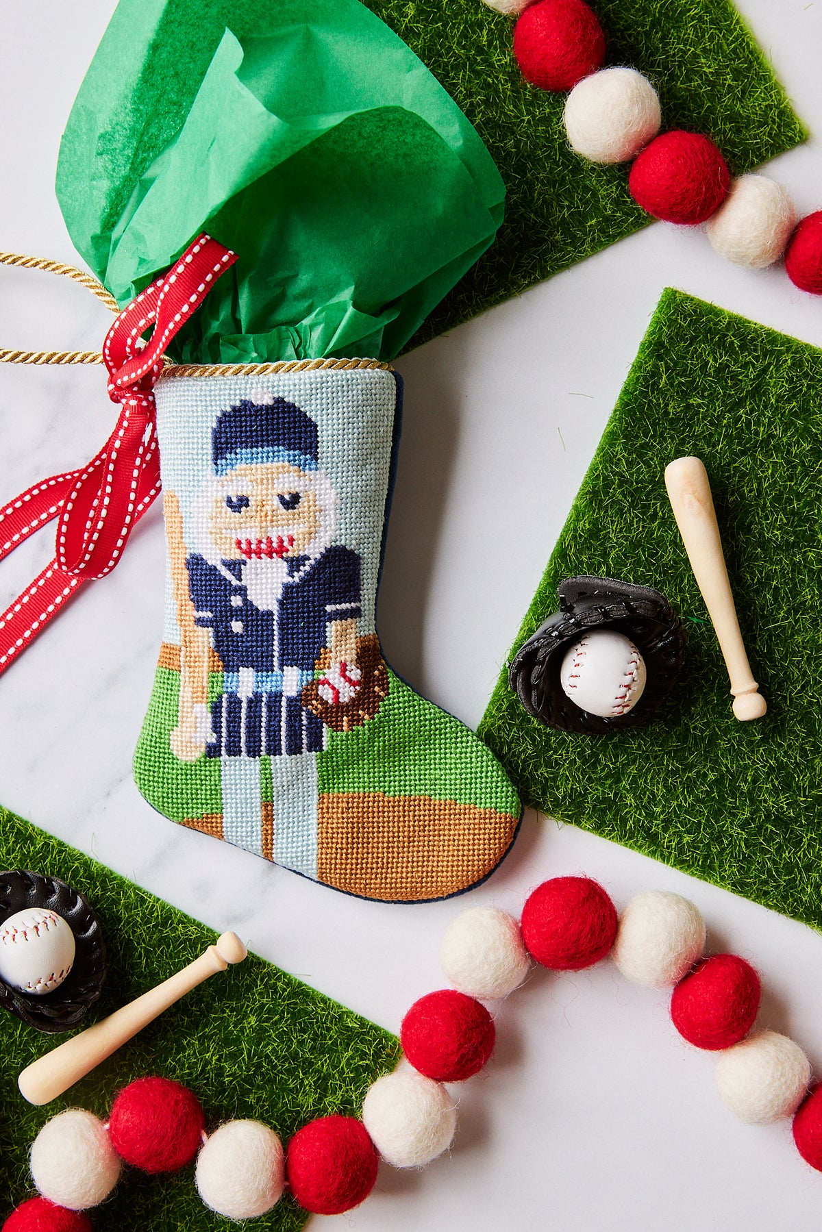 Festive Fastball Nutcracker (Baseball)