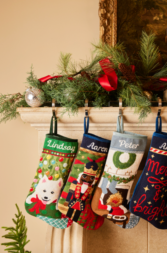 PREORDER FOR 2026: Bundle of Joy Full Size Needlepoint Christmas Stocking