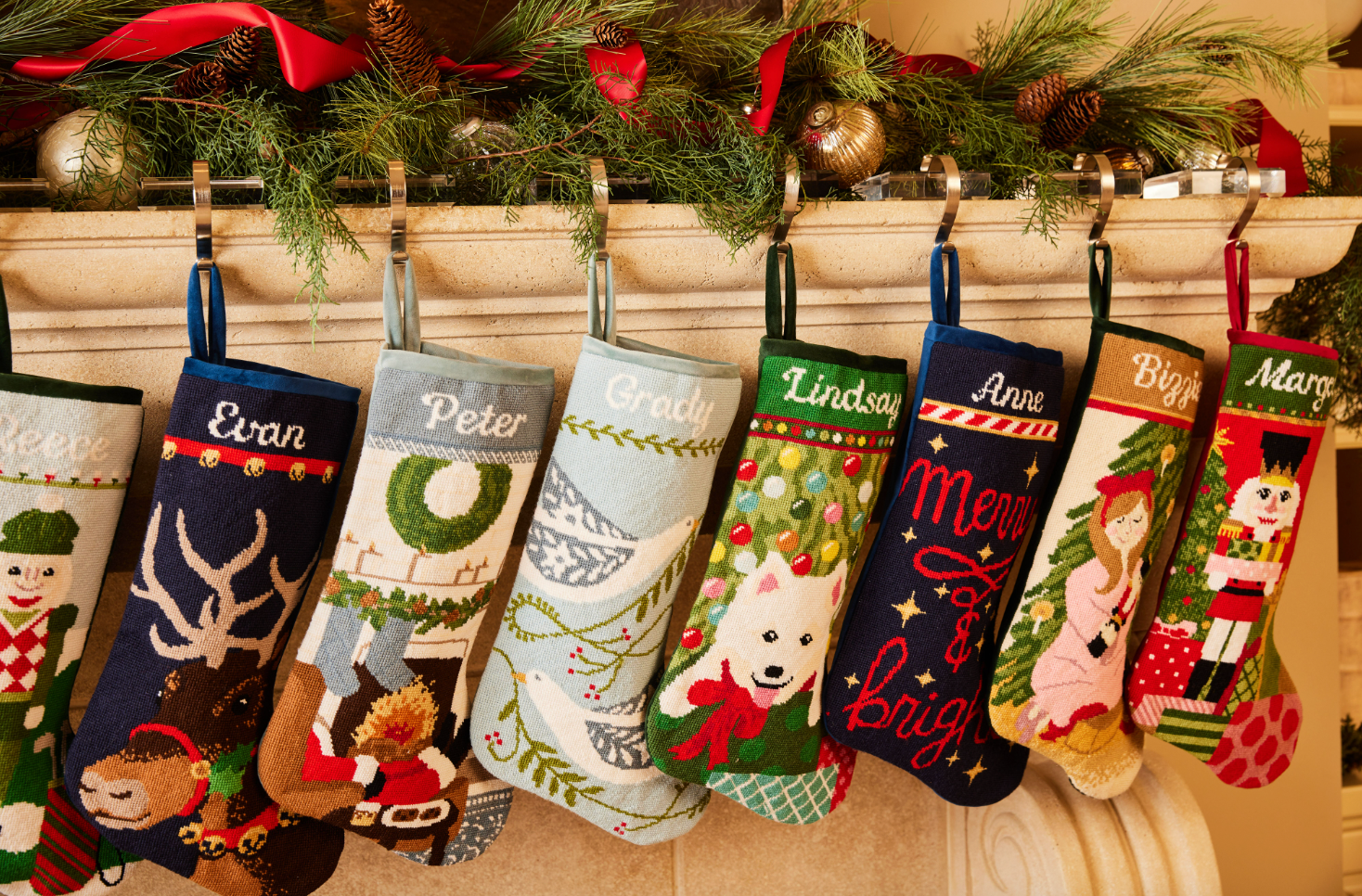 PREORDER FOR 2026: Bundle of Joy Full Size Needlepoint Christmas Stocking