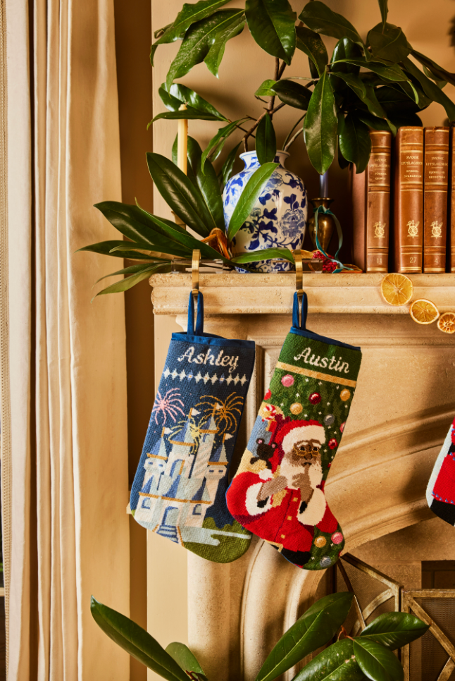 PREORDER FOR 2026: St. Nick Multicultural Full Size Needlepoint Christmas Stocking