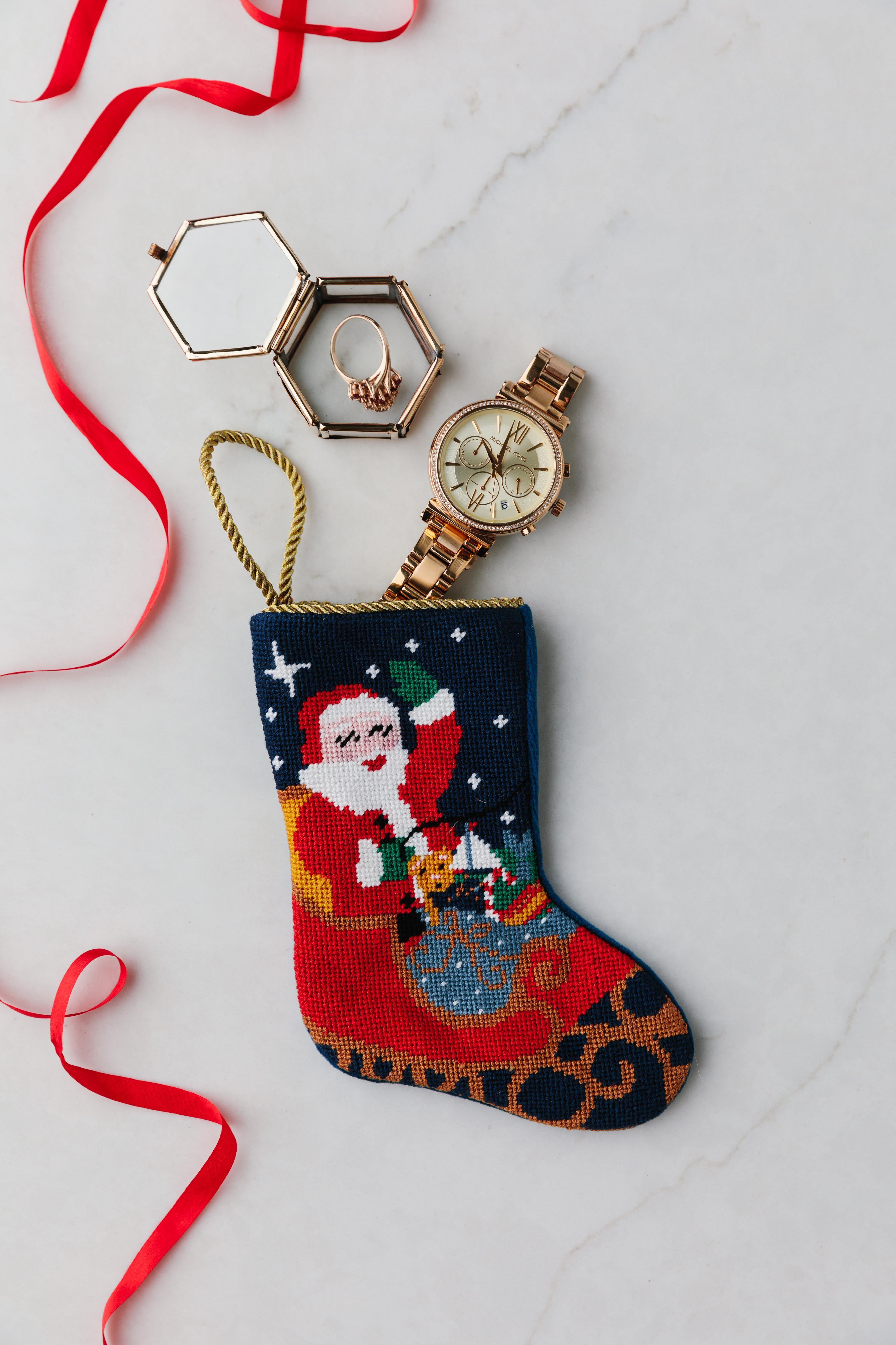 Holiday-themed Bauble Stockings