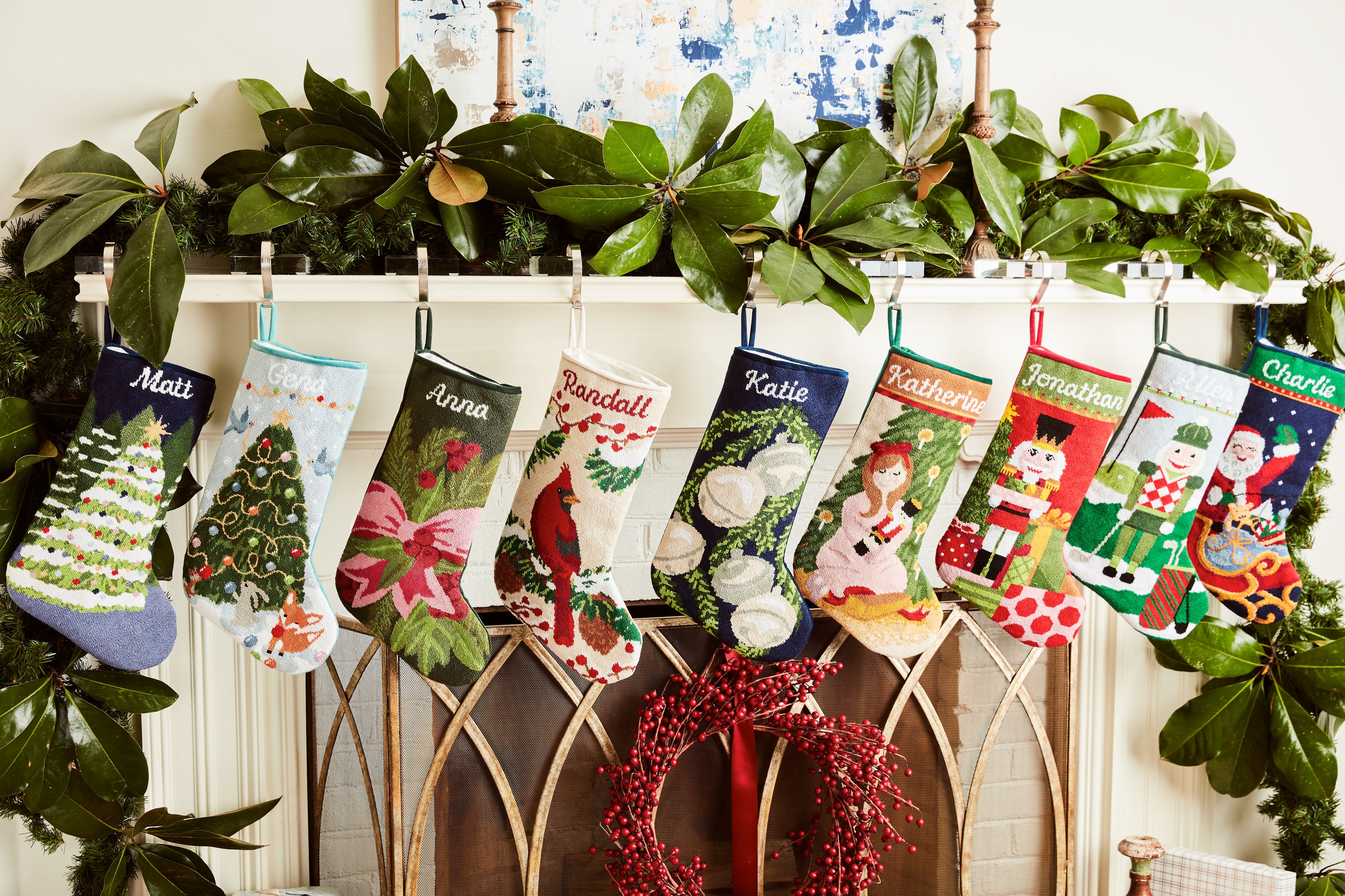 Bauble Stockings Spring collection displayed
