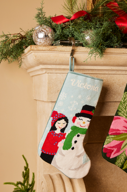 PREORDER FOR 2026: Friend of Frosty Full Size Needlepoint Christmas Stocking