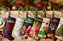 PREORDER FOR 2026: Santa's Favorite Reindeer Full Size Needlepoint Christmas Stocking