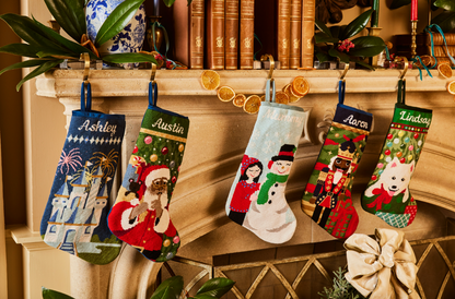 PREORDER FOR 2026: Celebration Castle Full Size Needlepoint Christmas Stocking