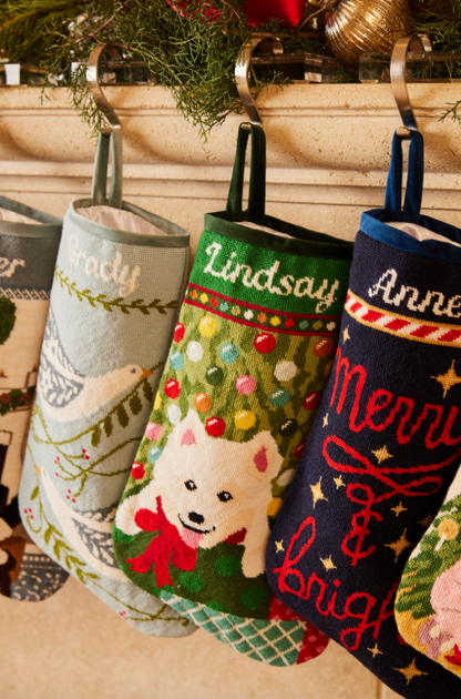 PREORDER FOR 2026: Bundle of Joy Full Size Needlepoint Christmas Stocking