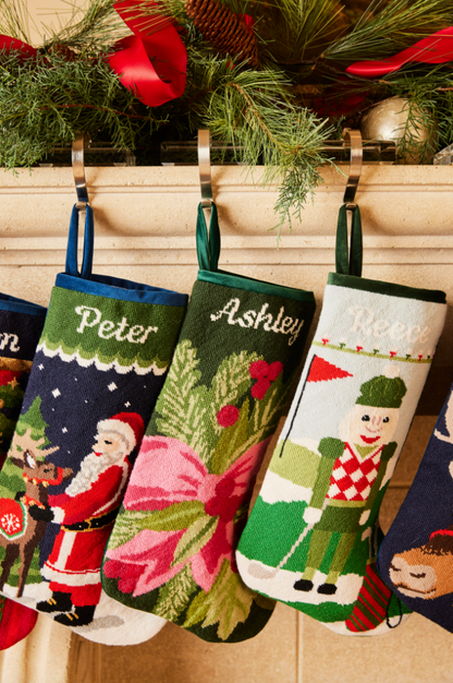 PREORDER FOR 2026: Christmas Birdie Full Size Needlepoint Stocking