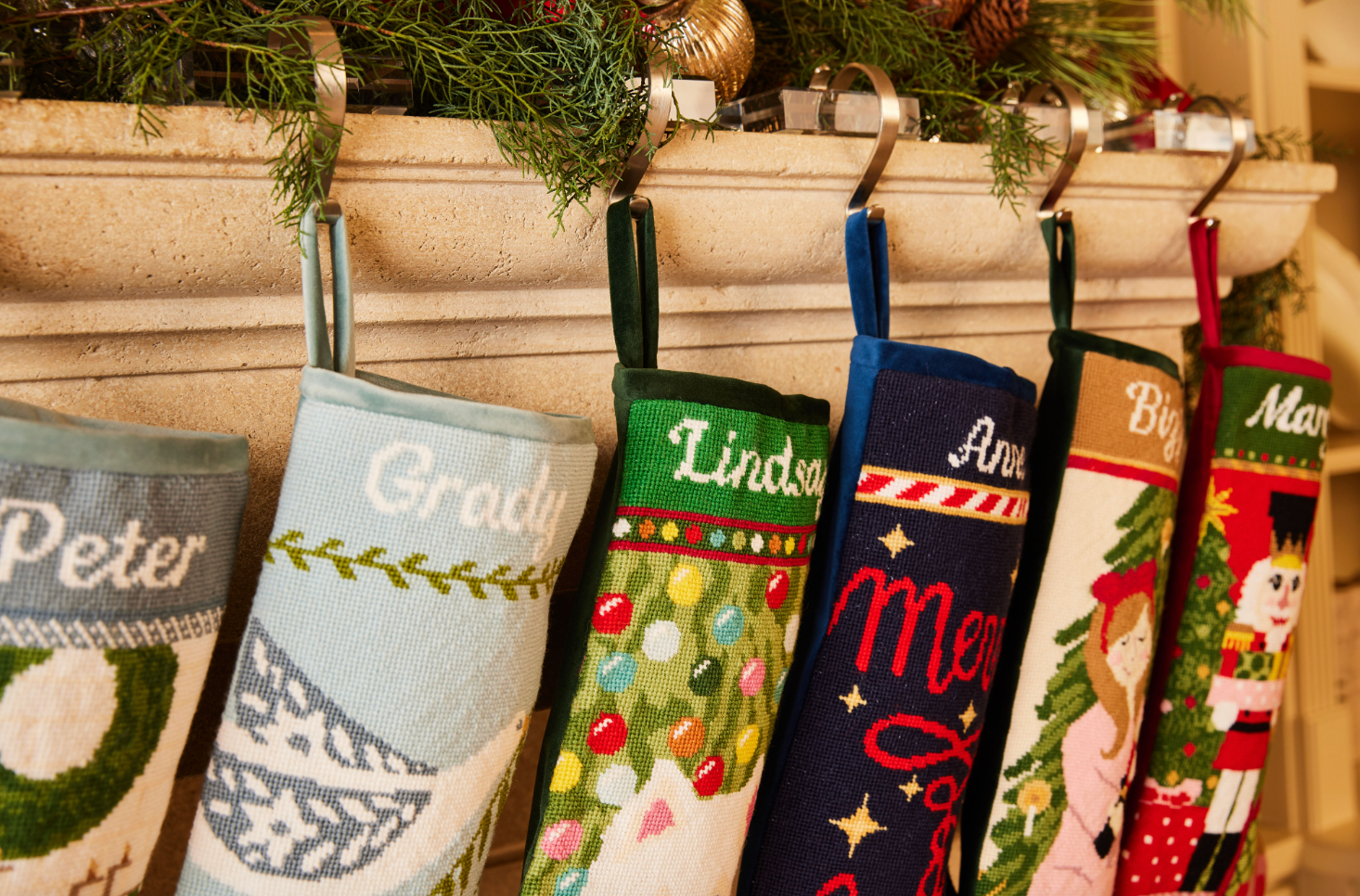 PREORDER FOR 2026: Clara Full Size Needlepoint Christmas Stocking