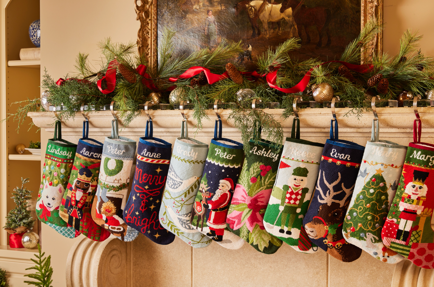 PREORDER FOR 2026: Christmas Birdie Full Size Needlepoint Stocking