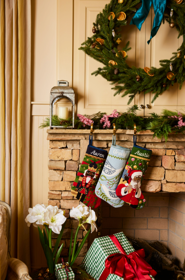 PREORDER FOR 2026: St. Nick Multicultural Full Size Needlepoint Christmas Stocking