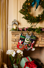 PREORDER FOR 2026: Sleigh Ride Santa Full Size Needlepoint Christmas Stocking