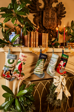 PREORDER FOR 2026: Sleigh Ride Santa Full Size Needlepoint Christmas Stocking