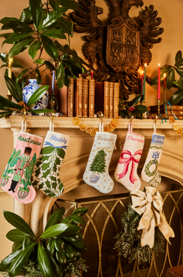 PREORDER FOR 2026: Beverly Hills Nutcracker Full Size Needlepoint Christmas Stocking by Dogwood Hill
