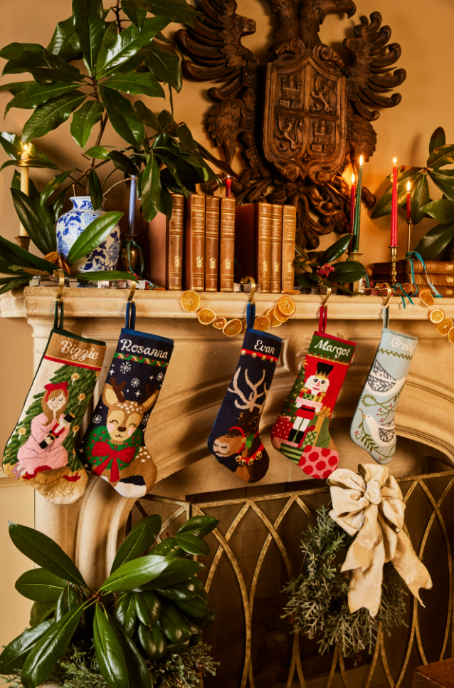 PREORDER FOR 2026: Donner the Handsome Reindeer Full Size Needlepoint Christmas Stocking