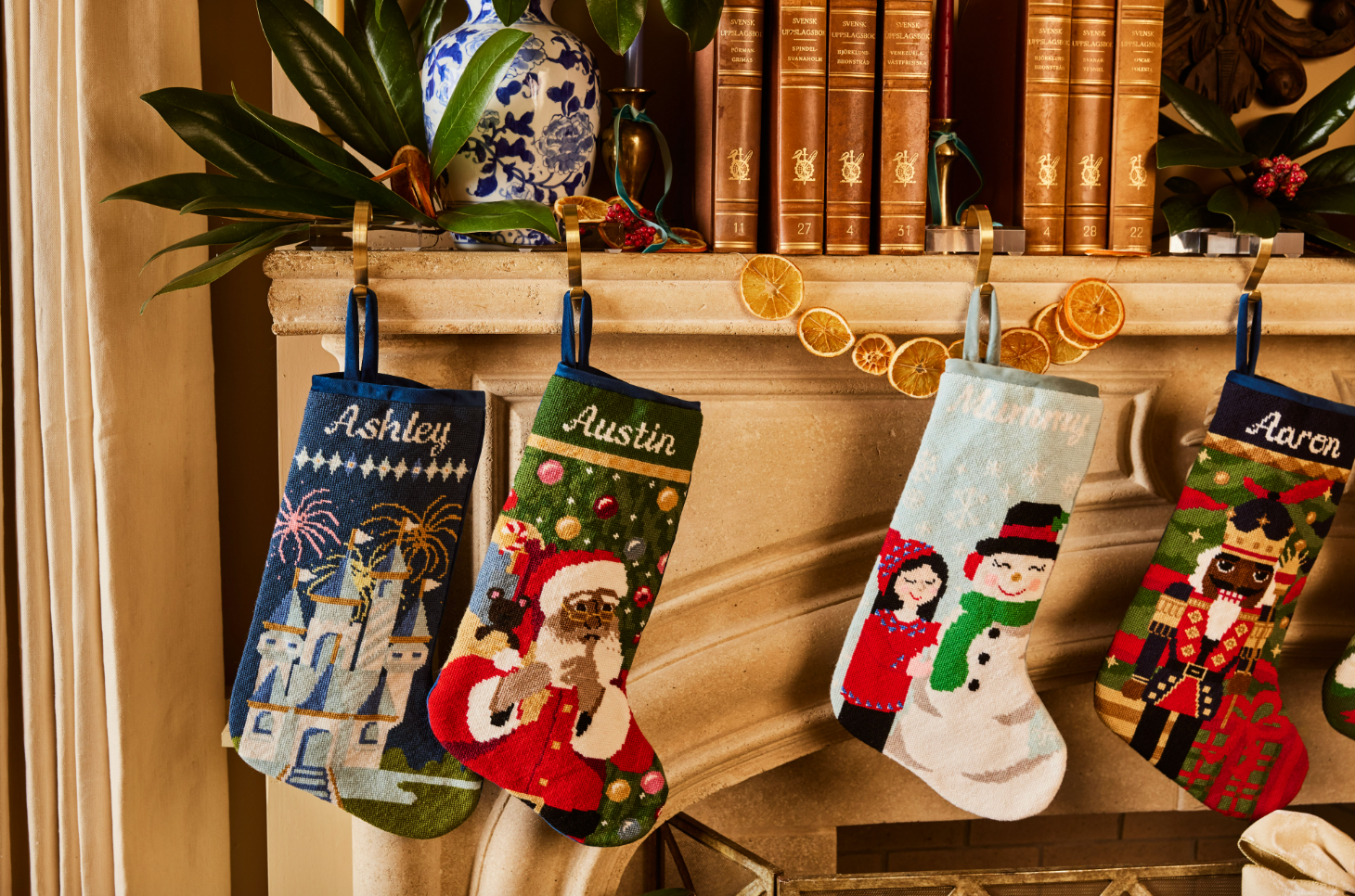 PREORDER FOR 2026: St. Nick Multicultural Full Size Needlepoint Christmas Stocking