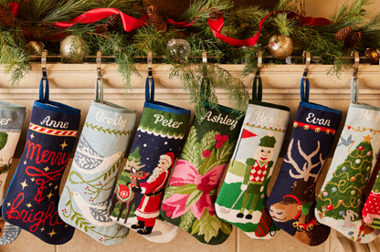 PREORDER FOR 2026: Woodland Creatures Full Size Needlepoint Christmas Stocking