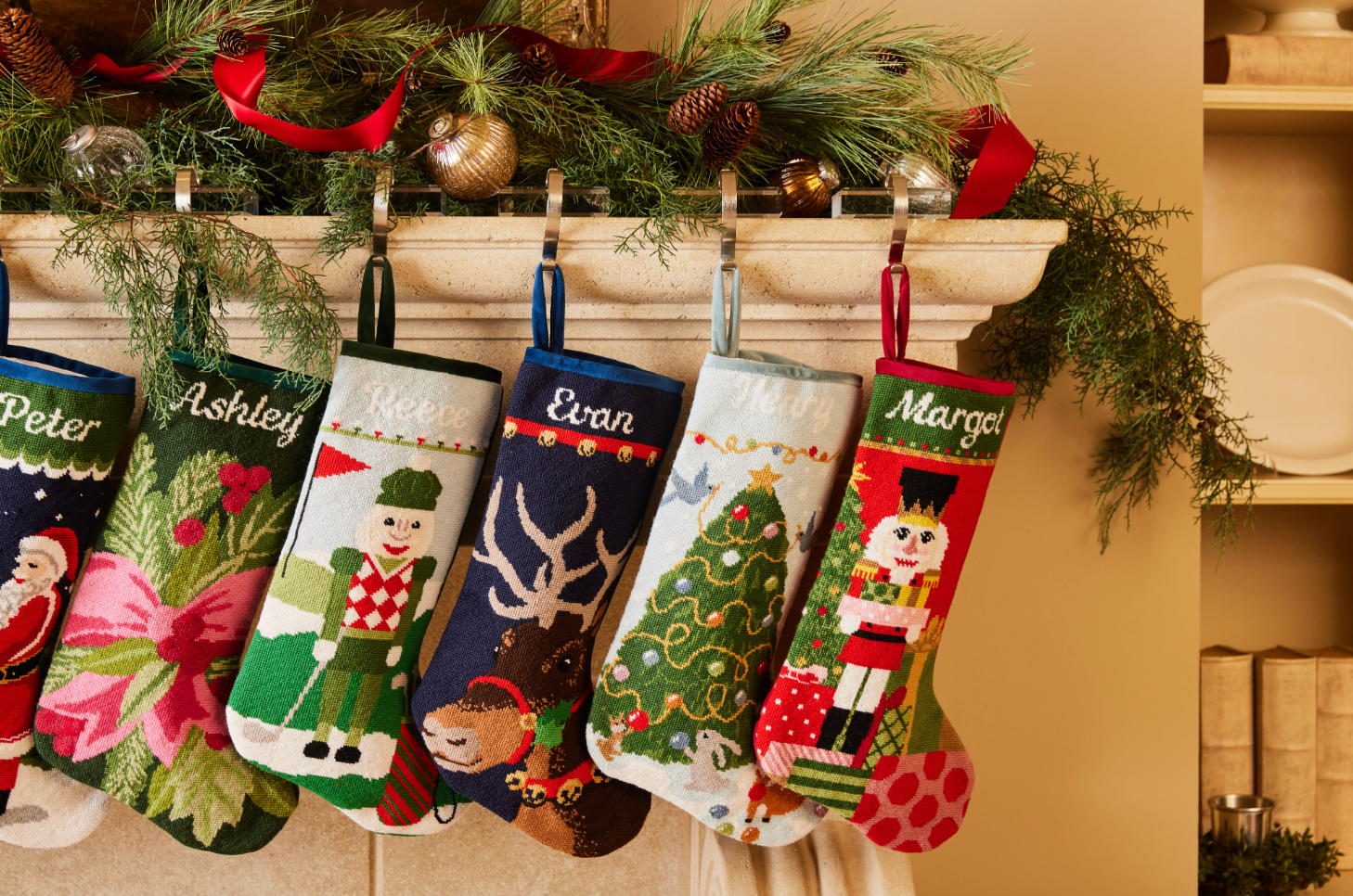 PREORDER FOR 2026: Woodland Creatures Full Size Needlepoint Christmas Stocking
