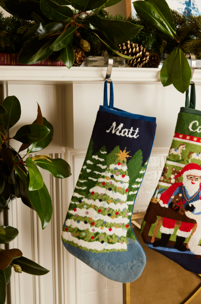 PREORDER FOR 2026: Winter Wonderland Full Size Needlepoint Christmas Stocking