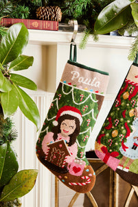 Gumdrop Dreams Full Size Stocking Multicultural