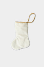 Back view of Boat on the Bay needlepoint stocking with solid white velvet backing