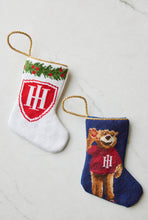 Two Bauble Stockings featuring golden bear and Holy Innocents’ logo