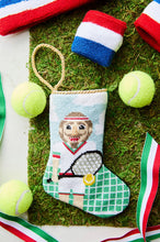 Tennis-themed Bauble Stockings styled with tennis balls and sporty accents