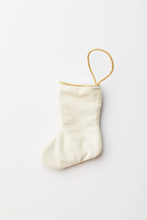 Back view of Mr. Bauble Stockings with solid white velvet backing