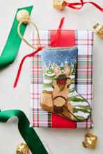 Bauble Stockings displayed with holiday-themed decor