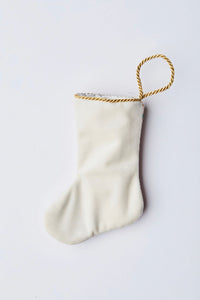 Back view of Sugary Sweet Nutcracker in Pink needlepoint stocking with solid white velvet backing