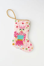 Hand-stitched Bauble Stockings showcasing a sweet-themed nutcracker with colorful festive accents