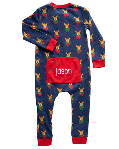 Size 6MO: Dasher Zip Up Pajamas
