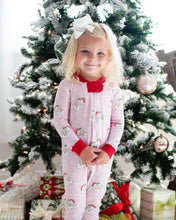 Limited Edition: Vintage Santa Zip Up Pajamas in Pink