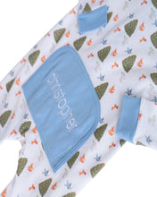 Size 6MO, 9MO & 2T: Woodland Creatures Zip Up Pajamas