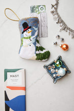 Bauble Stockings styled with retro decor and holiday accents