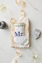Mr. Bauble Stockings displayed with festive wedding-themed decorations and accents for newlyweds or anniversaries