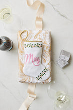 Mrs. Bauble Stockings displayed with festive wedding-themed decorations and accents for newlyweds or anniversaries